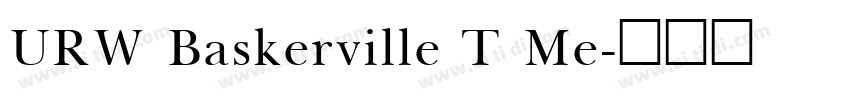 URW Baskerville T Me字体转换